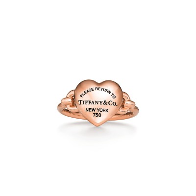 TIFFANY FULL HEART RING IN ROSE GOLD 73584183